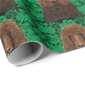 アイリッシュウォータースパニエル犬 ラッピングペーパー (ロールコーナー)