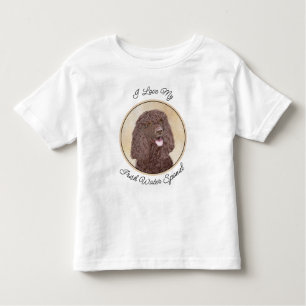 アイリッシュウォーター絵画スパニエル犬ズ – オリジナルドッグアート トドラーTシャツ