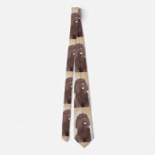 アイリッシュウォーター絵画スパニエル犬ズ – オリジナルドッグアート ネクタイ (裏面)