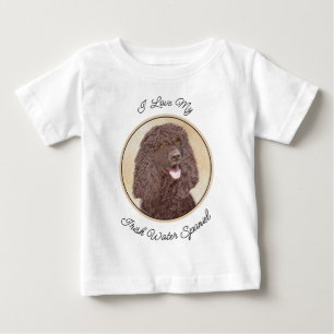 アイリッシュウォーター絵画スパニエル犬ズ – オリジナルドッグアート ベビーTシャツ