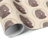 アイリッシュウォーター絵画スパニエル犬ズ – オリジナルドッグアート ラッピングペーパー (ロールコーナー)