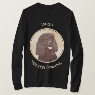 アイリッシュウォーター絵画スパニエル犬ズ – オリジナルドッグアート Tシャツ