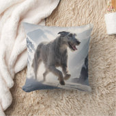 アイリッシュウルフエレガントハウンド装飾用クッション クッション (ブランケット)