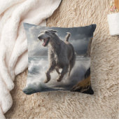 アイリッシュウルフエレガントハウンド装飾用クッション クッション (ブランケット)