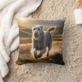 アイリッシュウルフエレガントハウンド装飾用クッション クッション (ブランケット)