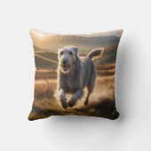 アイリッシュウルフエレガントハウンド装飾用クッション クッション (裏面)