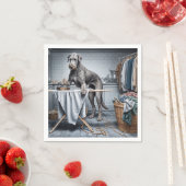 アイリッシュウルフハウンドアイロン服 スタンダードカクテルナプキン (インサイチュ)