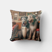 アイリッシュウルフハウンドインレトロディナー クッション (正面)