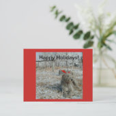 アイリッシュウルフハウンドクリスマスカード シーズンポストカード (スタンド正面)