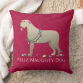 アイリッシュウルフハウンドクリスマスデザイン クッション (ブランケット)