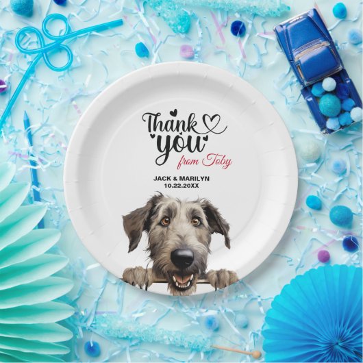 アイリッシュウルフハウンドッグ ペーパープレート (パーティー)