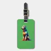 アイリッシュウルフハウンドッグ ラゲッジタグ (正面縦)