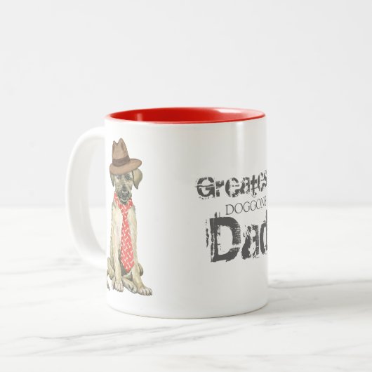 アイリッシュウルフハウンドパパ ツートーンマグカップ (正面左)