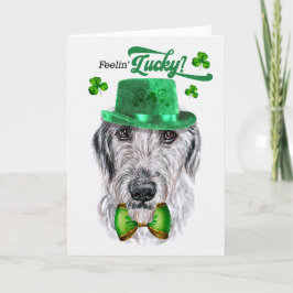 アイリッシュウルフハウンドフィリンラッキーな聖パトリックの日 シーズンカード