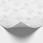 アイリッシュウルフハウンドレディカラーデザイン ラッピングペーパー (角)