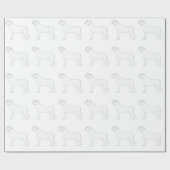 アイリッシュウルフハウンドレディカラーデザイン ラッピングペーパー (フラット)