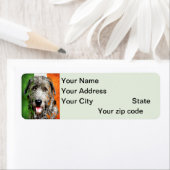 アイリッシュウルフハウンド差出人住所ラベル ラベル (インサイチュ)