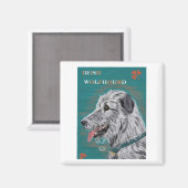 アイリッシュウルフハウンド磁石 マグネット (正面/裏面)