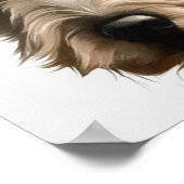 アイリッシュウルフハウンド絵画ペットポートレートの孤立 ポスター (角)