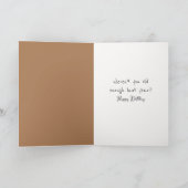 アイリッシュウルフハウンド誕生日ユーモア カード (内部)