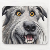 アイリッシュウルフハウンド風刺画 マウスパッド (正面)