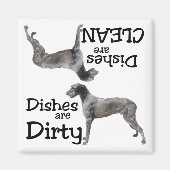 アイリッシュウルフハウンド食洗機磁石 マグネット (正面)