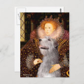 アイリッシュウルフハウンド6 – クイーン ポストカード (正面/裏面)