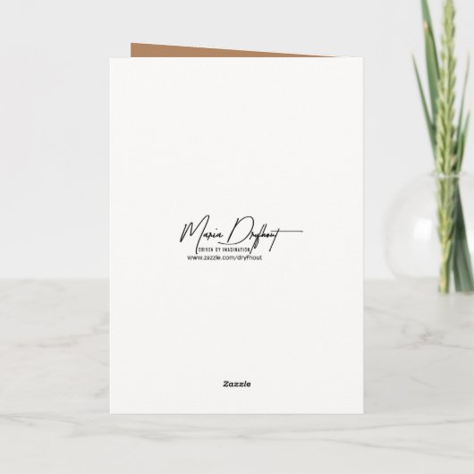 アイリッシュウルフハウンド75th誕生日ユーモア カード (裏面)