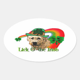 アイリッシュウルフハウンドSt patricks 楕円形シール