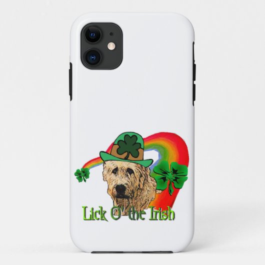 アイリッシュウルフハウンドSt patricks Case-Mate iPhoneケース (裏面)