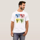 アイリッシュウルフポップ・アートのハウンド Tシャツ (正面フル)
