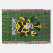 アイリッシュオリバーコートオブアームズ家紋アイルランド スローブランケット (正面)