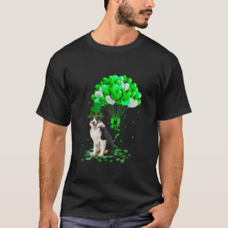 アイリッシュオーストラリアシェパードドッグセントパトリックsデイドッグ tシャツ