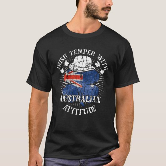 アイリッシュオ動揺してーストラリアの態度Patriotic Sha Tシャツ (正面)