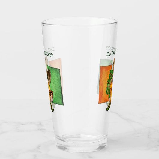 アイリッシュカウボーイ格言ドユー感じラック タンブラーグラス (右)