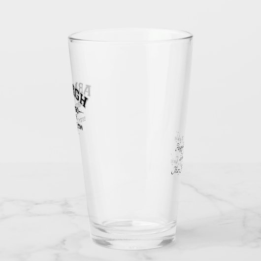 アイリッシュカウンティアルマグアイルランドパーソナライズされた文字 タンブラーグラス (左)