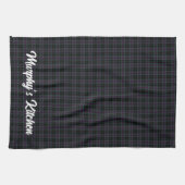 アイリッシュカウンティカロータータンチェック パーソナライズされた キッチンタオル (横)