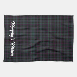 アイリッシュカウンティカロータータンチェック パーソナライズされた キッチンタオル