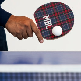 アイリッシュカウンティルースタータンチェックプレイドパーソナライズされた 卓球ラケット