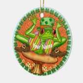 アイリッシュカエル セラミックオーナメント (左)