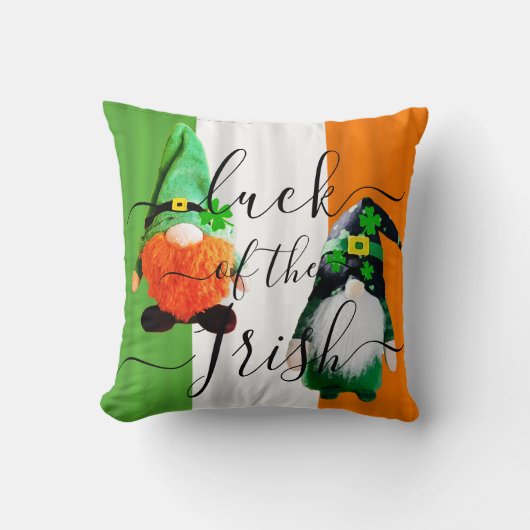 アイリッシュカスタムサンパトリックの日の装飾の幸運 クッション (正面)