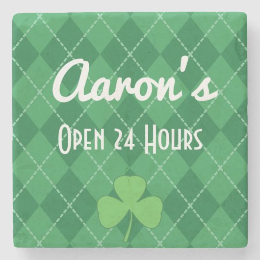アイリッシュカスタムストーン飲料コースターギフト ストーンコースター (正面)