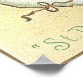 アイリッシュカップル踊りヴィンテージセントパトリックの日 ポスター (角)