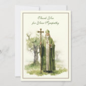 アイリッシュカトリック悔やみや弔慰哀悼 サンキューカード (正面)