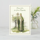 アイリッシュカトリック悔やみや弔慰哀悼 サンキューカード (スタンド正面)