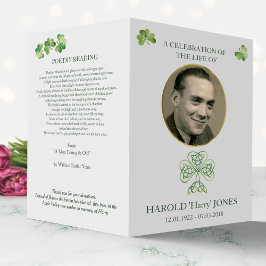 アイリッシュカトリック葬儀プログラム、メモリアル(紙) チラシ