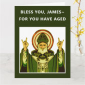 アイリッシュカトリック誕生日カード カード (黄色い花)