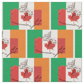 アイリッシュカナダフラグ誇りを持った伝統 ファブリック (クローズアップ)