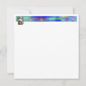 アイリッシュカラフルウルフハウンドAWフラットアナウンスメントカード 案内状 (裏面)