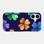 アイリッシュカラフルケルトのシャムロック iPhone 16ケース (裏面横)